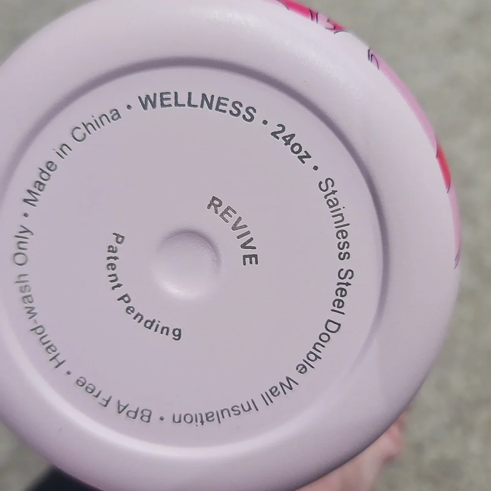 Pink Bunko Western Counyry Bpa Free Stainless Water Bottle Revive 24 Oz - Picture 5 of 5